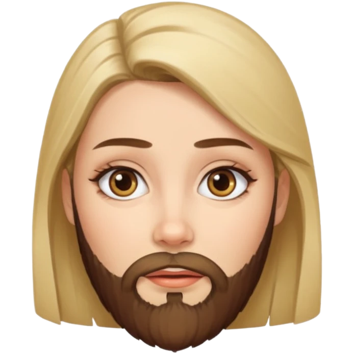 women beard emoji