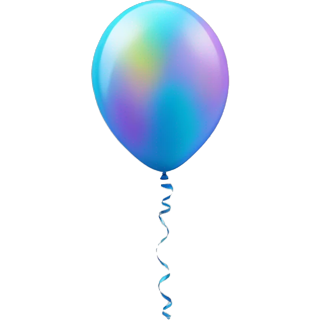 New Year's balloon emoji