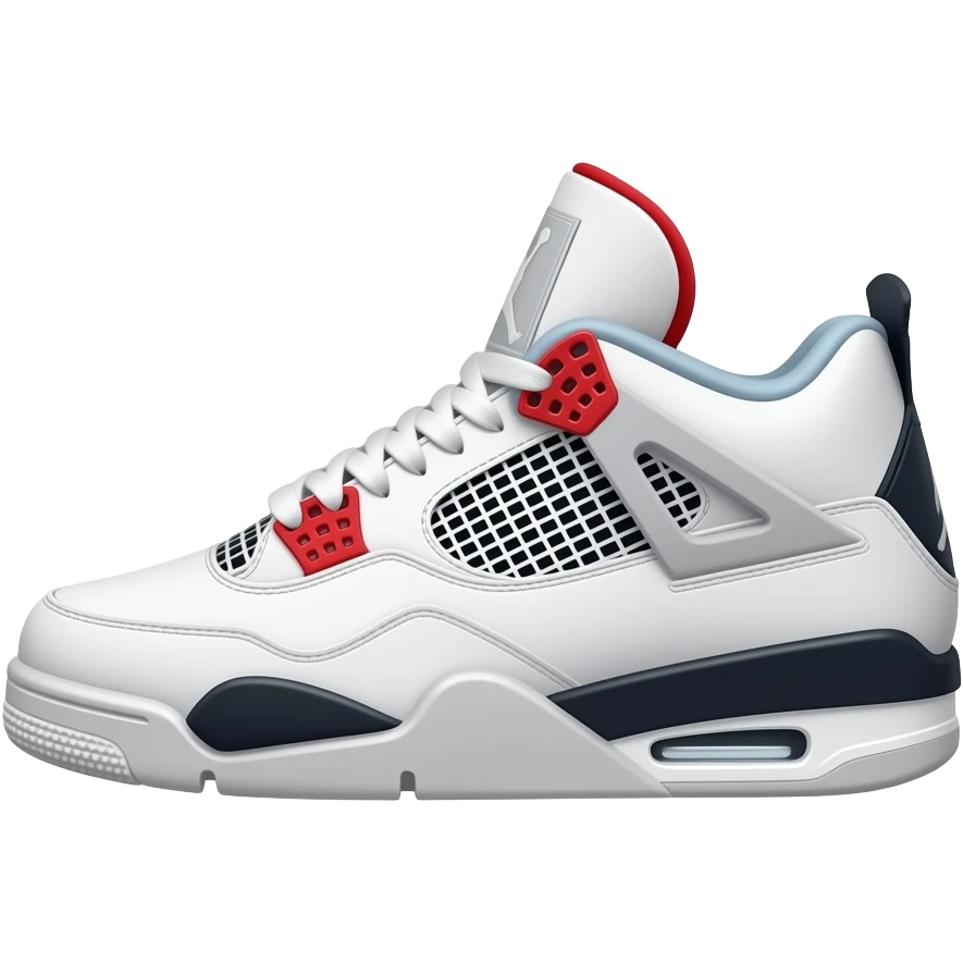 iPhone emoji , jordan retro 4 white thunder emoji