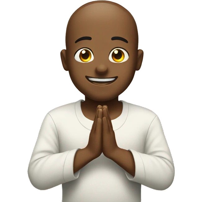 praying happy satisfied emoji  emoji