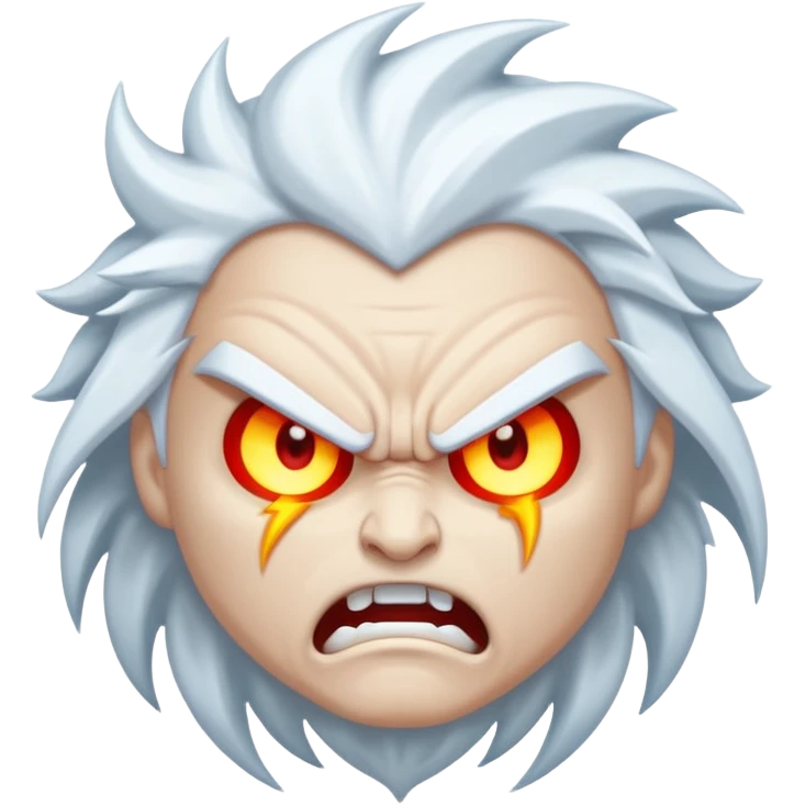 White Thunder - Very Angry - Completely White/Shades of White - Big emoji