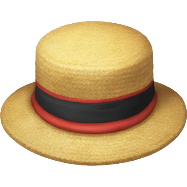 Luffy hat from one piece  emoji