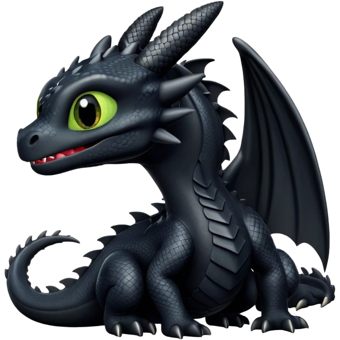Toothless dragon emoji