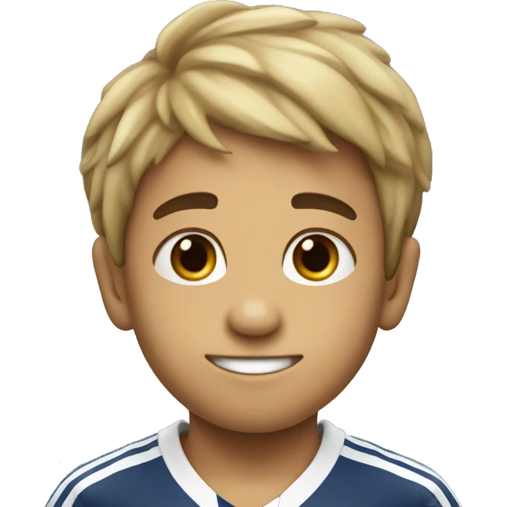 Niño rata aficionad al futbol emoji