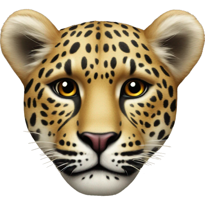 Corazon con estampado de leopardo  emoji