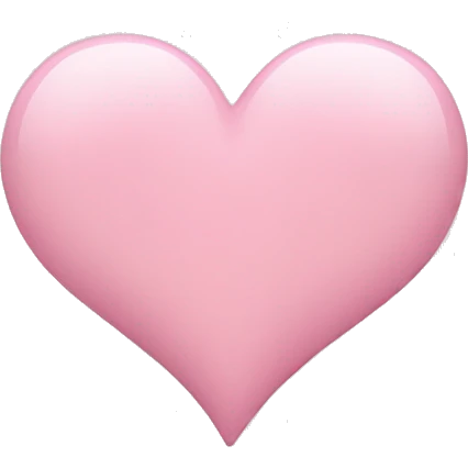 light pink heart  emoji