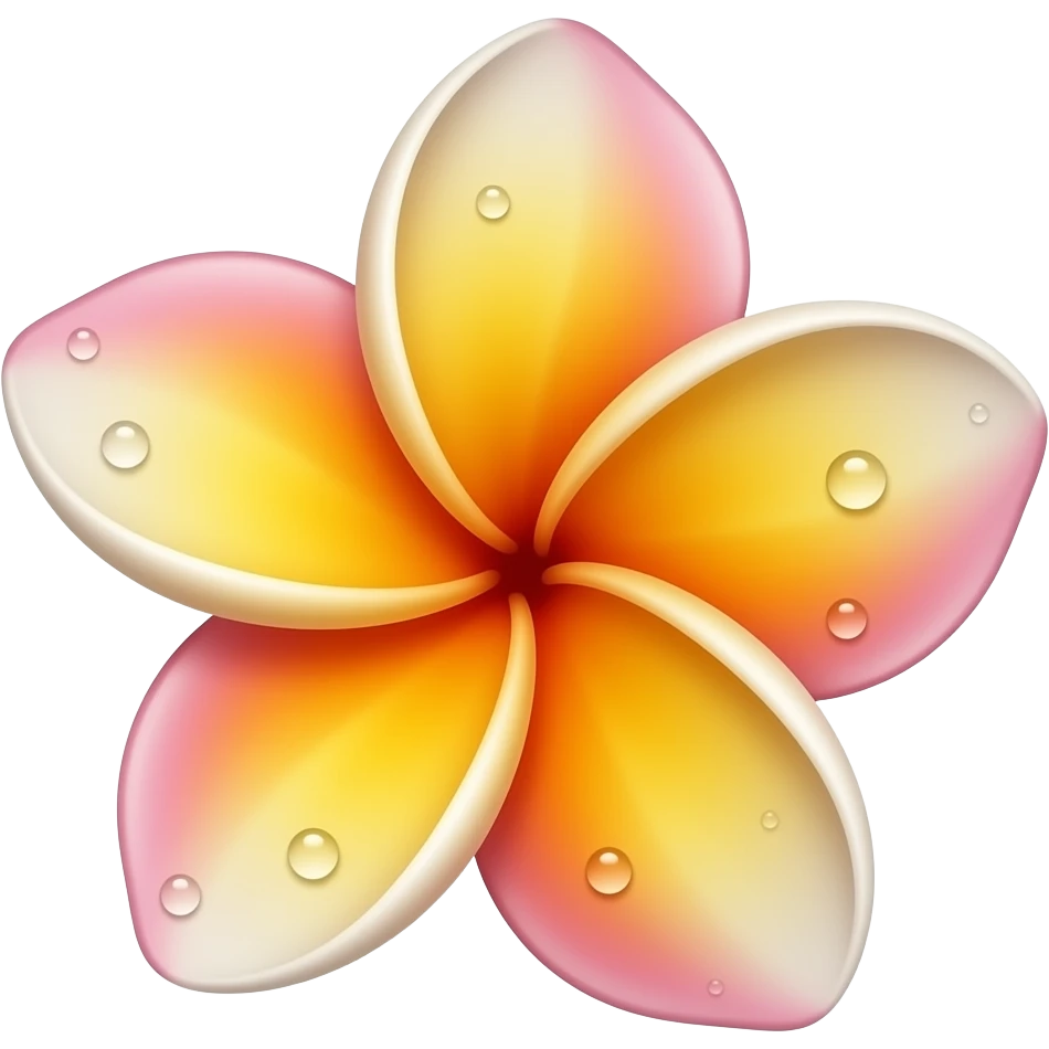Fraingipani flower emoji