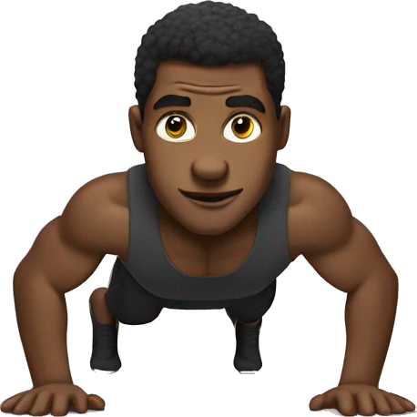 Tanos making push-ups emoji