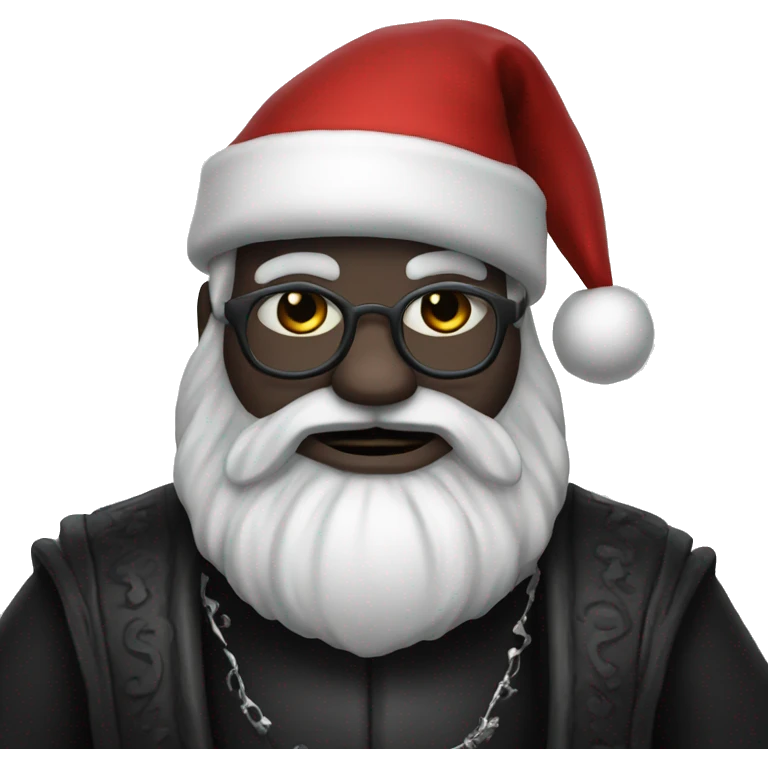 Goth santa claus  emoji