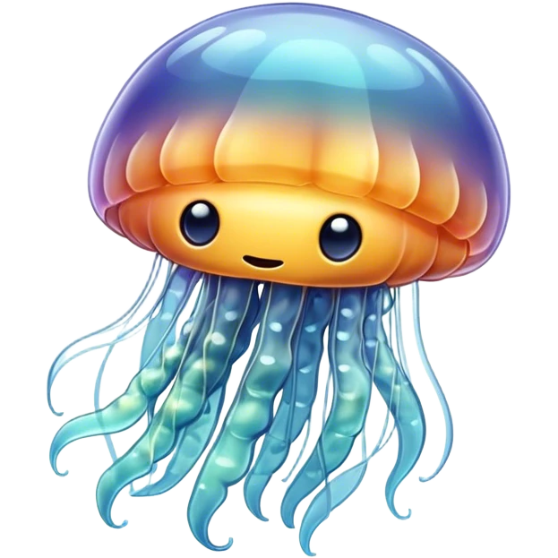 a jellyfish made of glass emoji