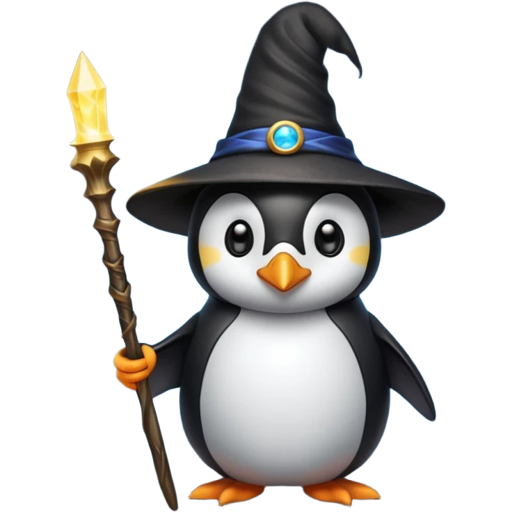 Penguin Wizard emoji