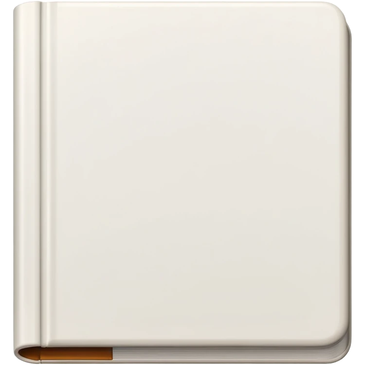 White closed book emoji