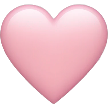 Light pink heart emoji