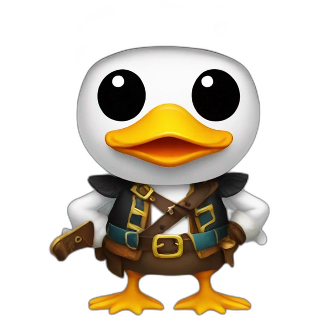 Duck pirate emoji