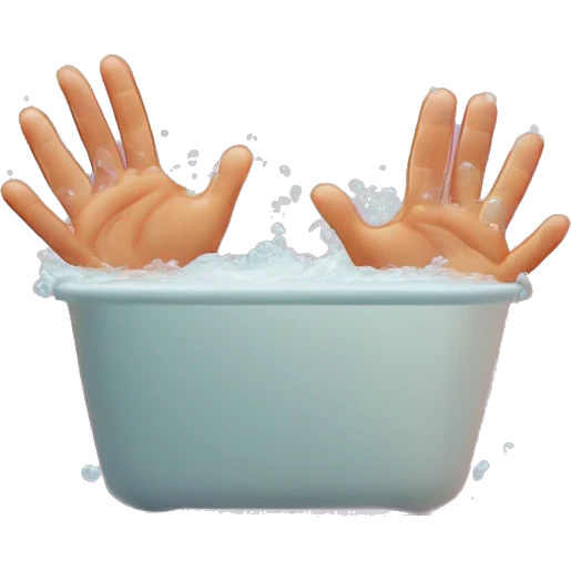 washing two hands emoji