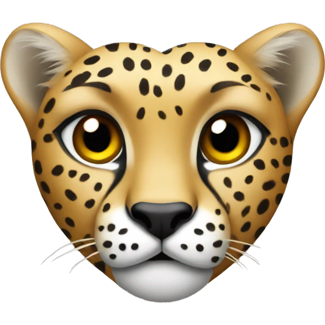 Cheetah heart emoji