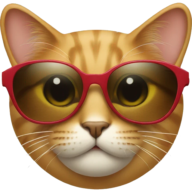 Cat with sunglasses emoji