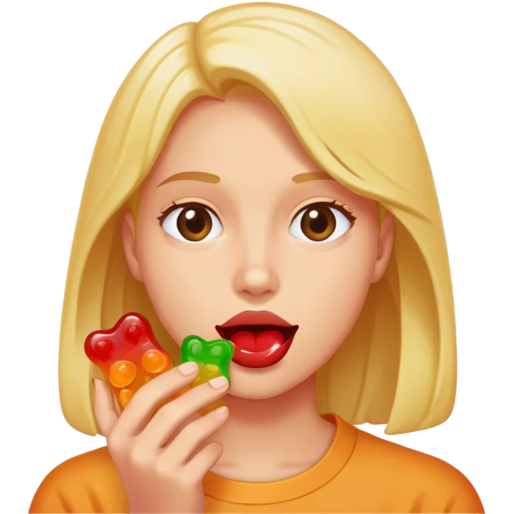Gummies making high emoji