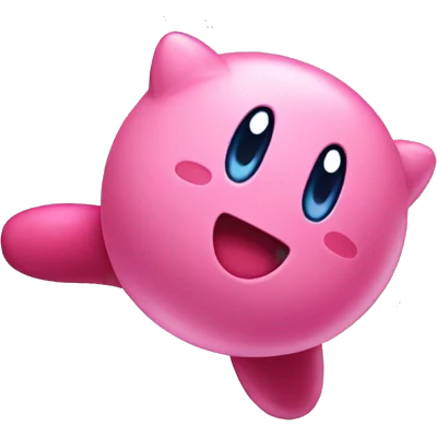 kirby doing a backflip emoji