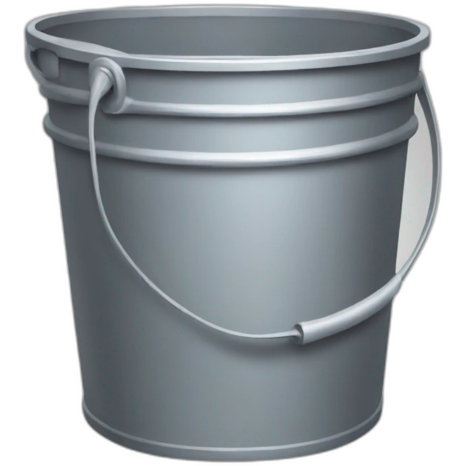 overflowing bucket emoji
