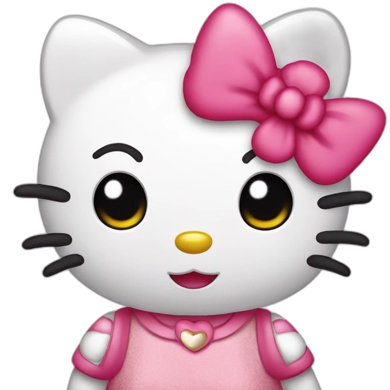 Hello kitty enamorada emoji