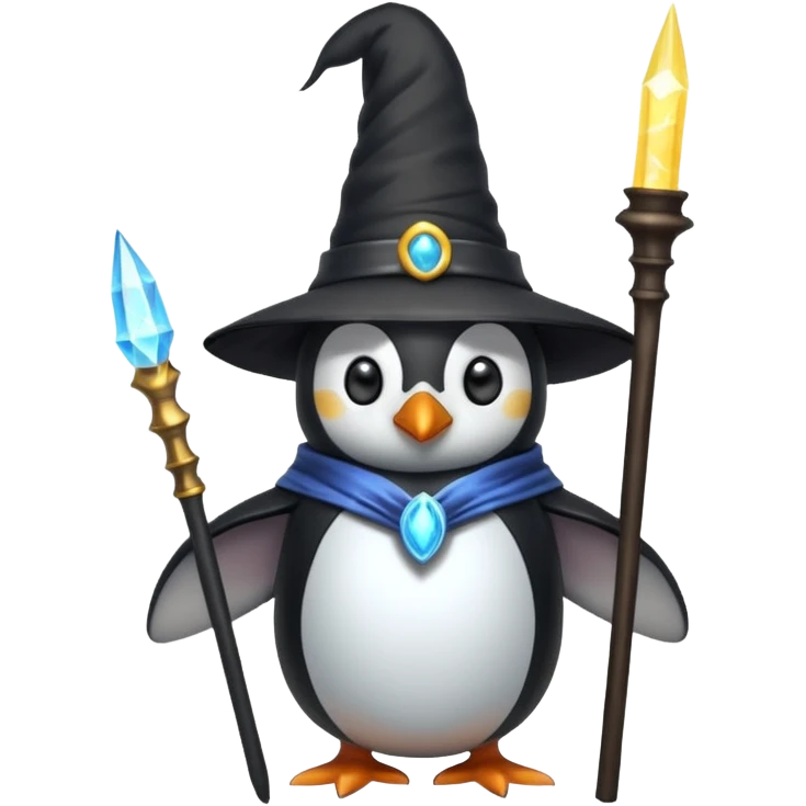 Penguin Wizard emoji