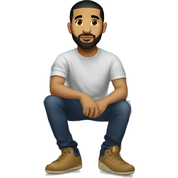 Drake sitting in the CN Tower emoji