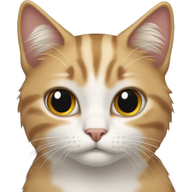 Cat with hair  emoji