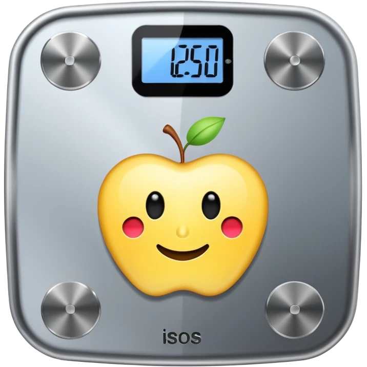 Digital weight scale emoji