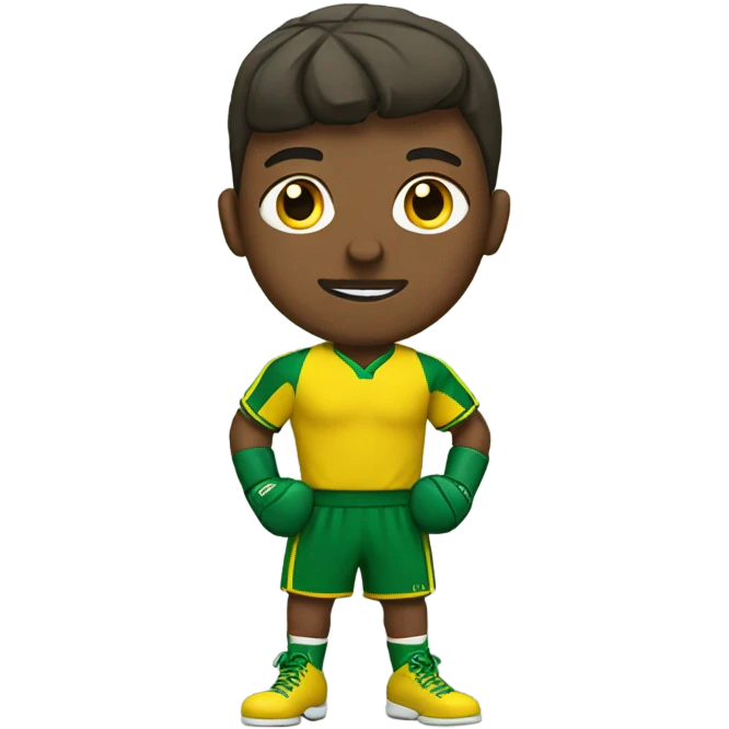 Boxer wearing green & yellow baseball jersey  emoji