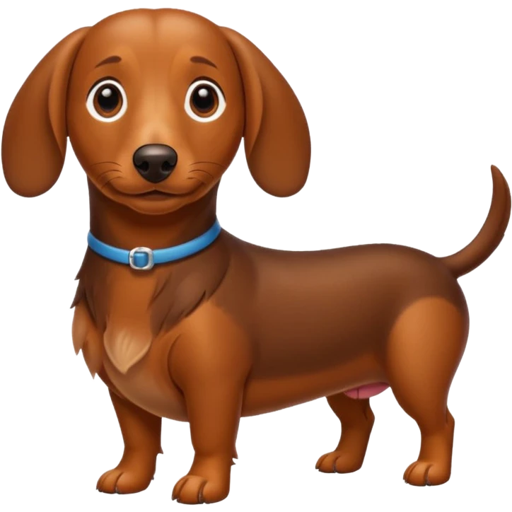 A weiner dog emoji