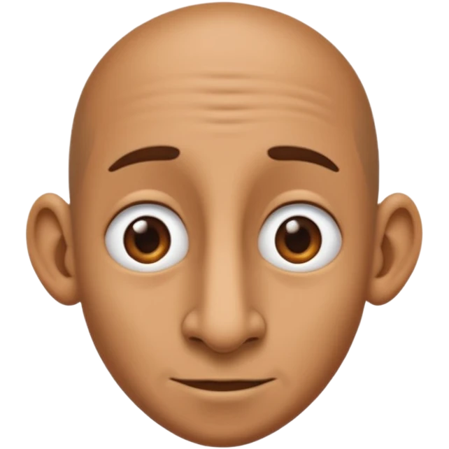 Unrealistically big nose  emoji