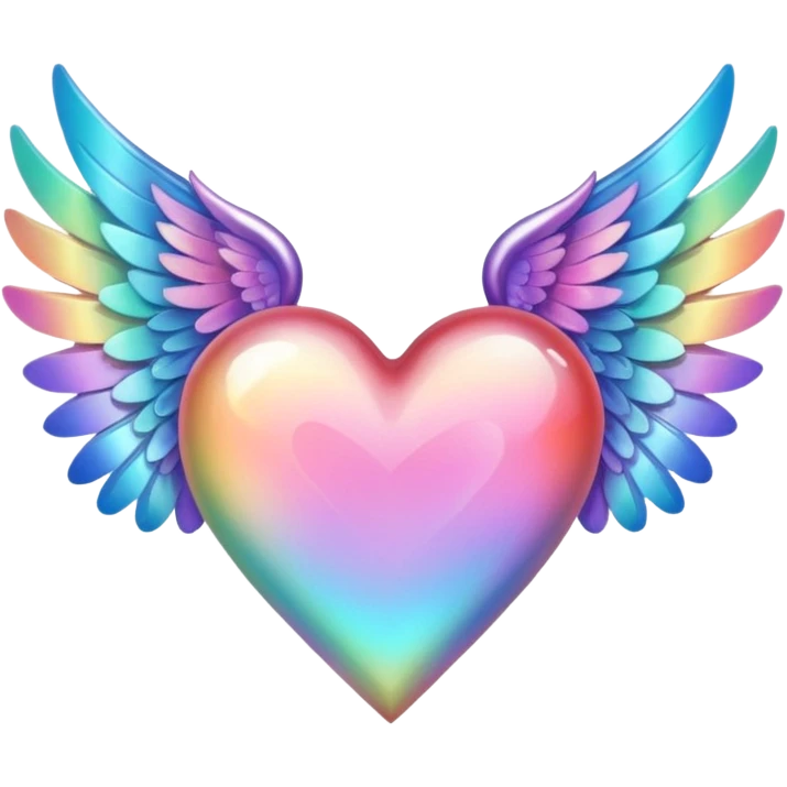 fairytale wings heart emoji
