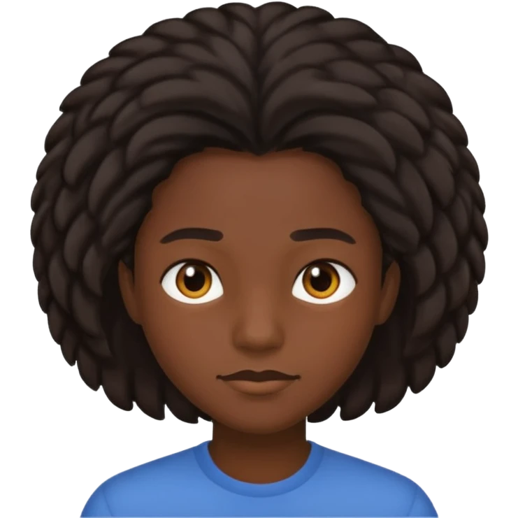 With a 4c hair emoji