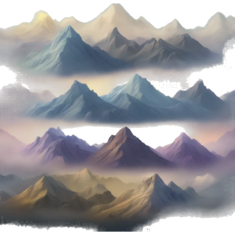 Fantasy mountains emoji