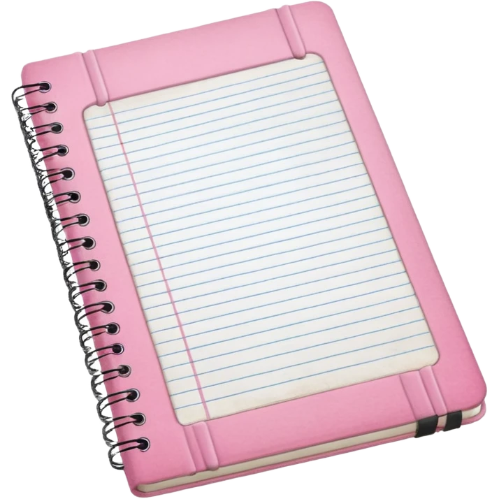 Pink notebook emoji
