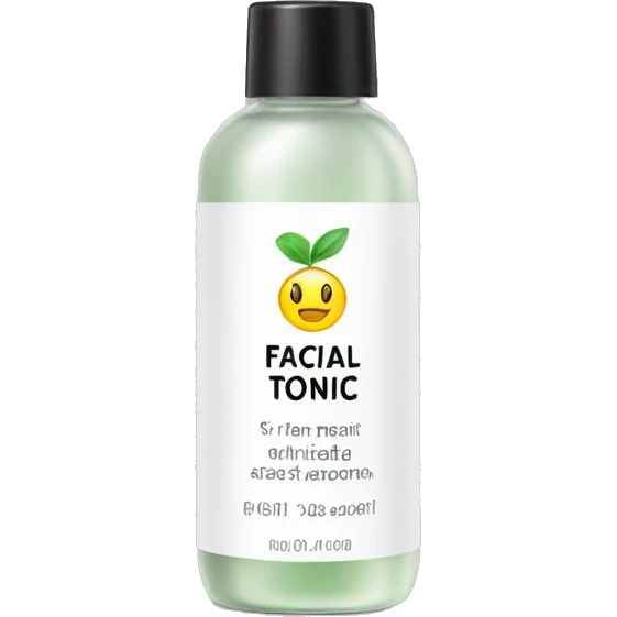 facial tonic with label emoji
