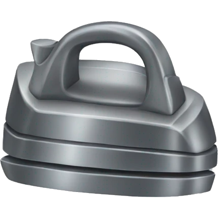 Iron for clothing emoji