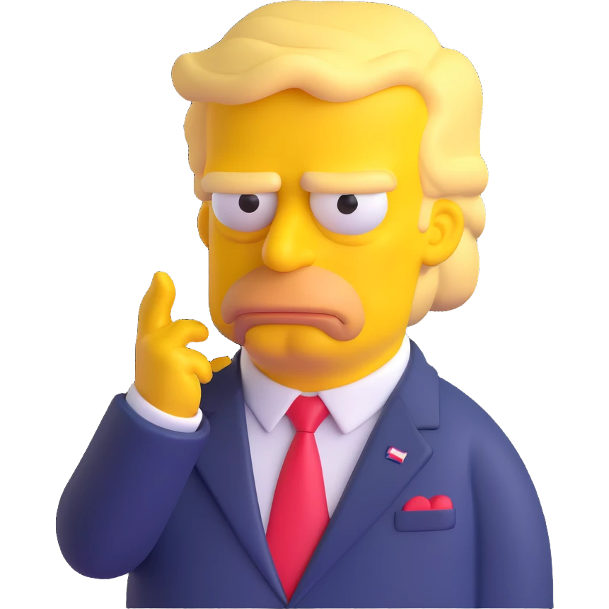 the Simpson Trump character emoji