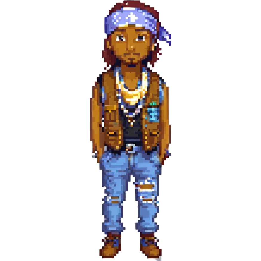 2Pac в полный рост, no background emoji