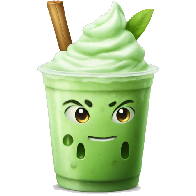 Iced matcha no whip emoji