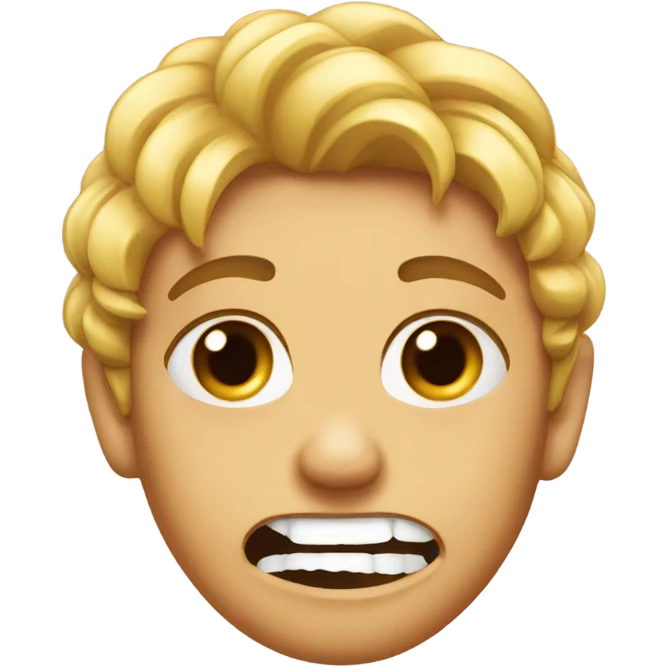 Sassy face bitting nail emoji