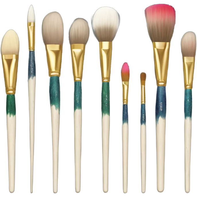 painting brushes emoji