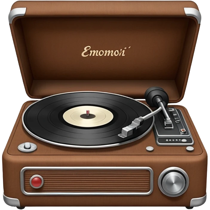 Corduroy record player ribbed texture emoji