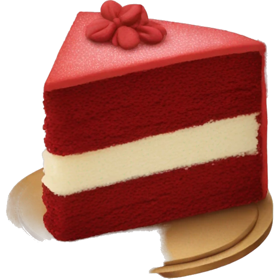 red velvet cake emoji
