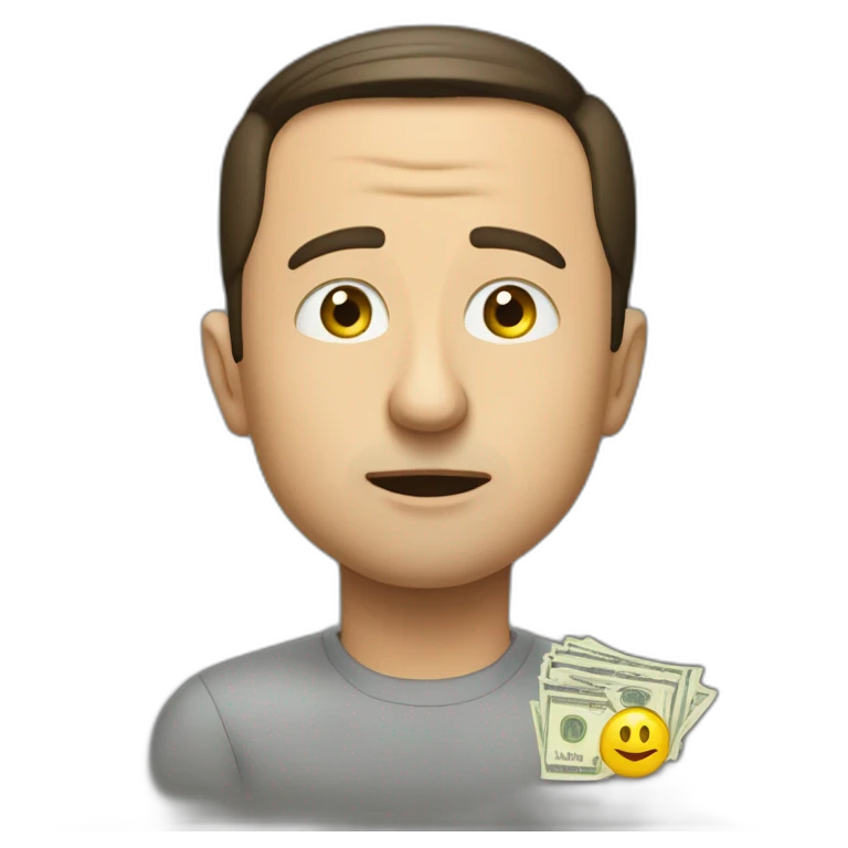 Volodymyr Zelenskyy asking for money emoji