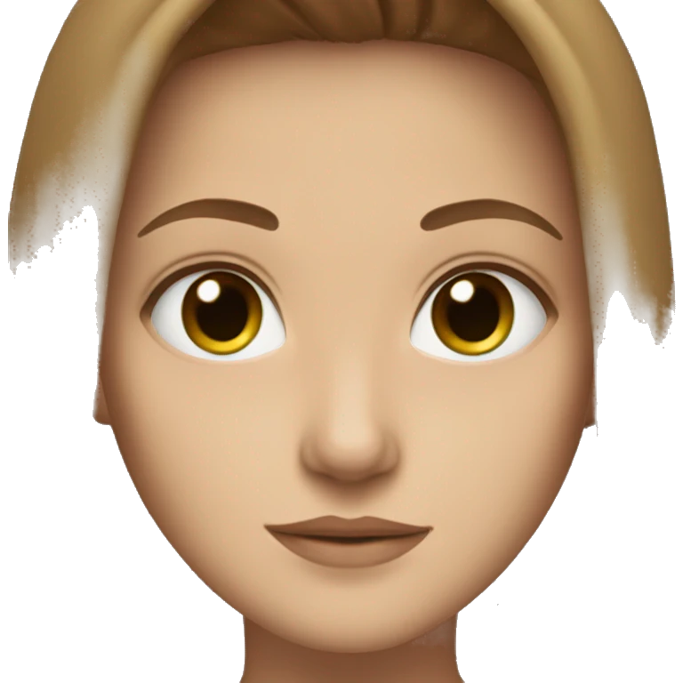 padawan but green eyes and brown hair.  emoji