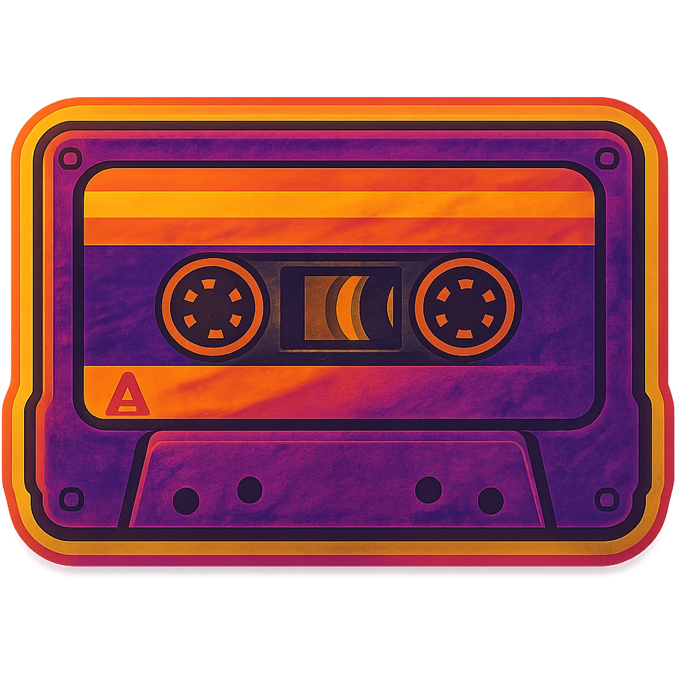 a cassette tape emoji