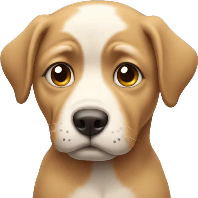 Sad with puppy face emoji