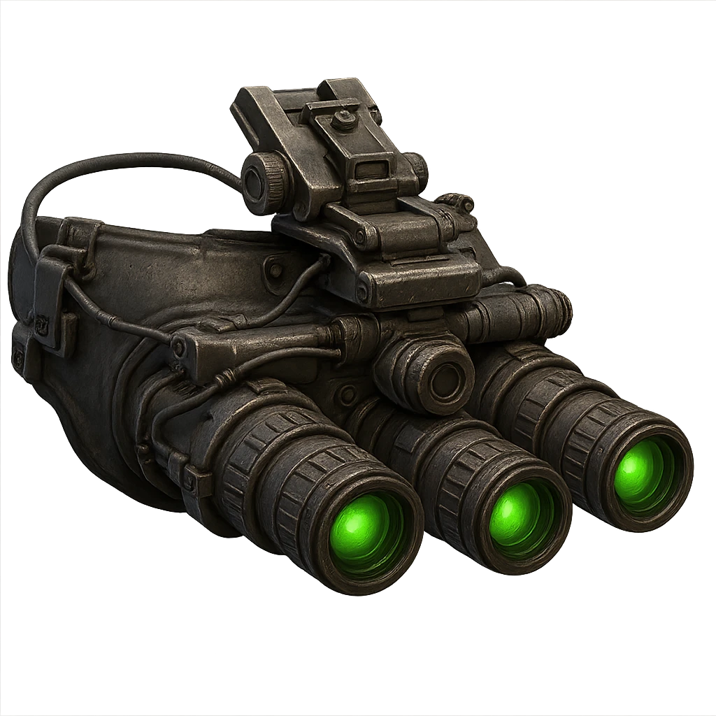 night vision goggles in the style of Tom Clancy's Wildlands emoji